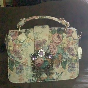 ALDO Tapestry style Purse with Bling New!